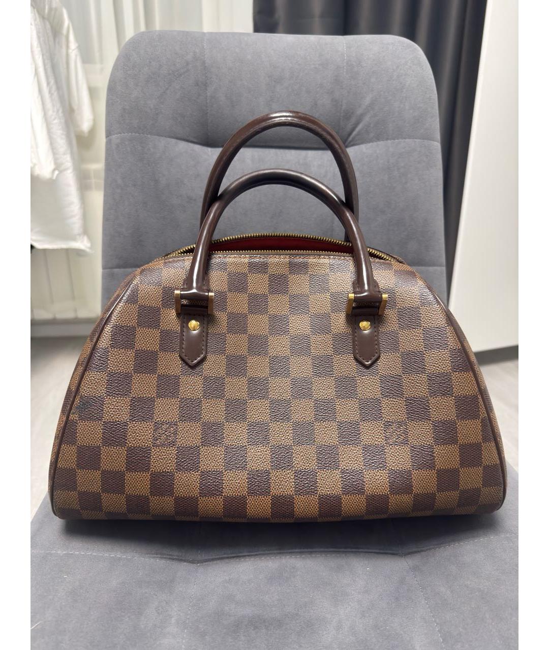 LOUIS VUITTON Коричневая сумка с короткими ручками, фото 3
