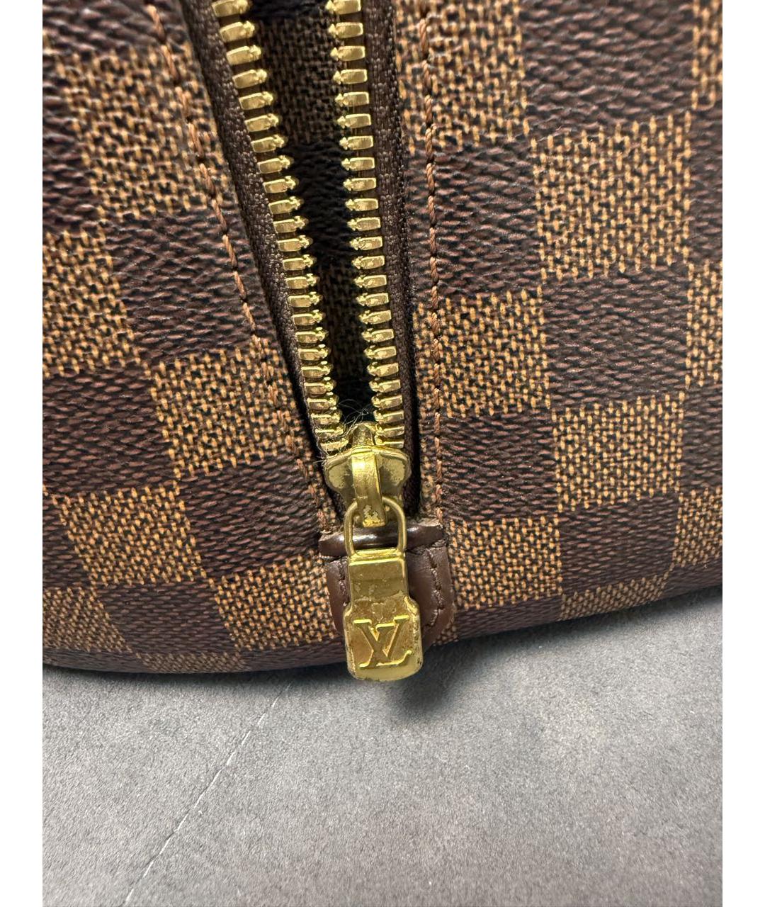 LOUIS VUITTON Коричневая сумка с короткими ручками, фото 7