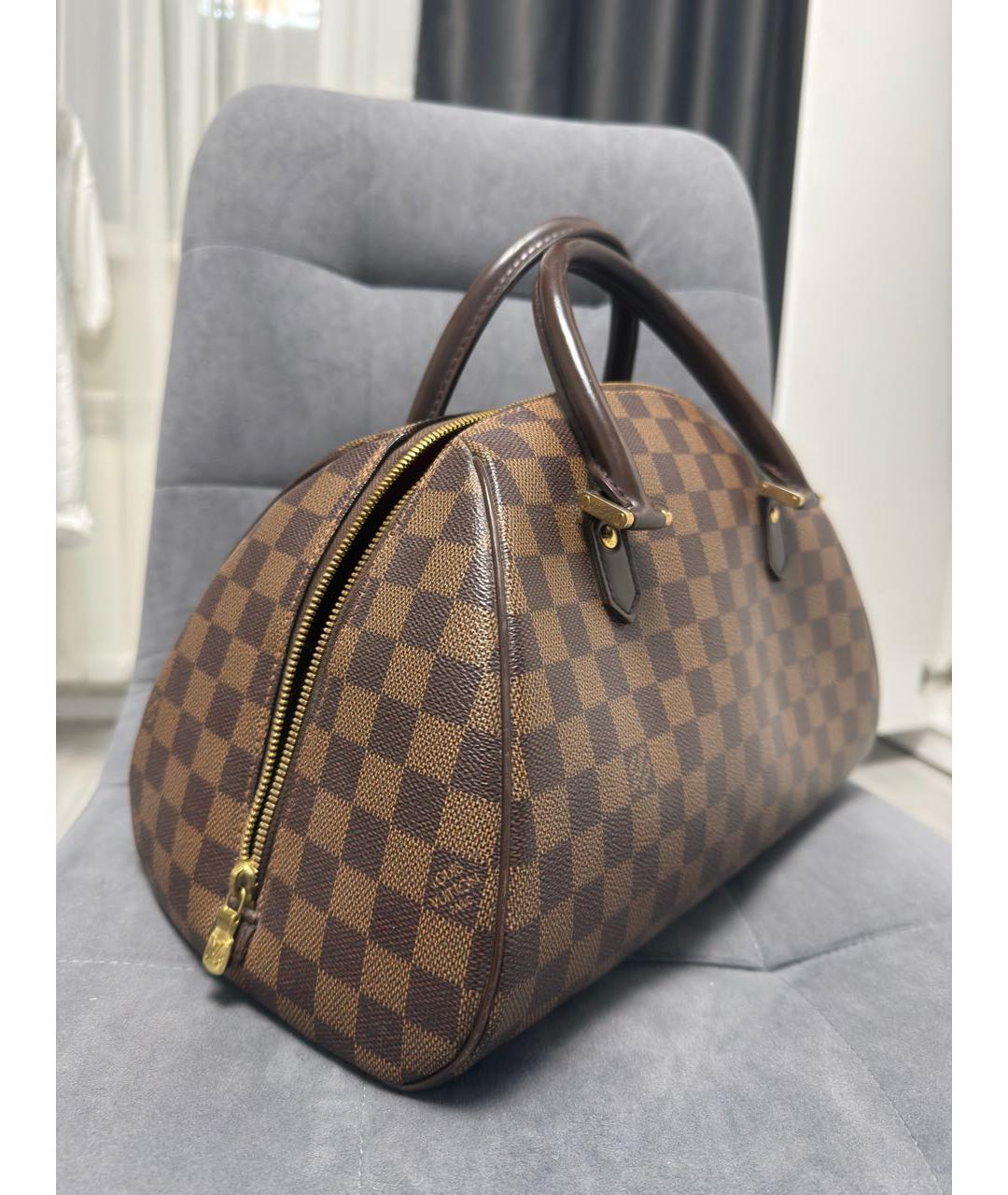 LOUIS VUITTON Коричневая сумка с короткими ручками, фото 2