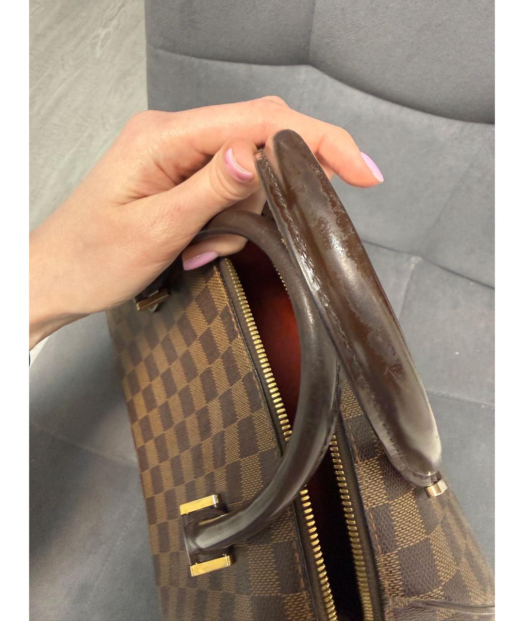 LOUIS VUITTON Коричневая сумка с короткими ручками, фото 8