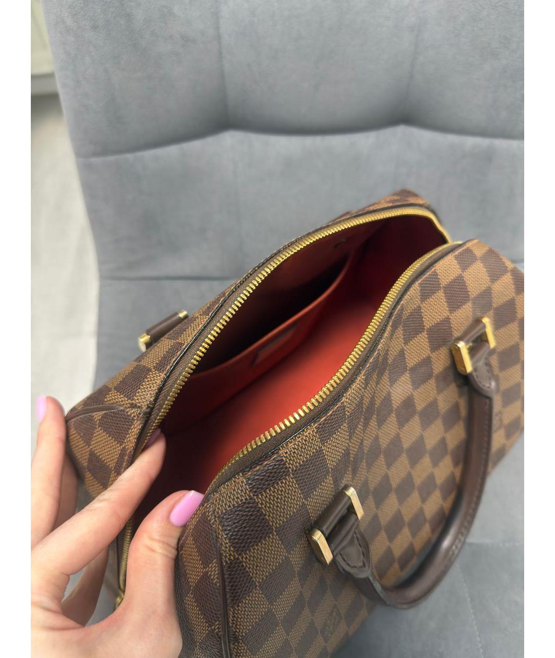 LOUIS VUITTON Коричневая сумка с короткими ручками, фото 4