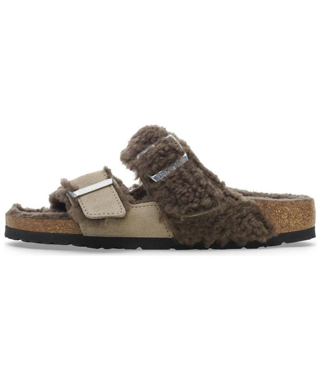 BIRKENSTOCK Коричневые замшевые сандалии, фото 2