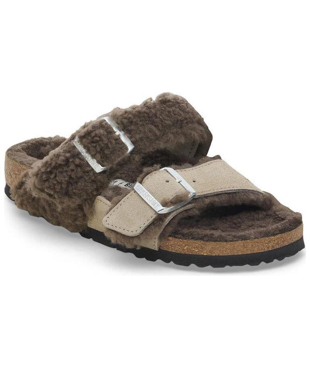 BIRKENSTOCK Коричневые замшевые сандалии, фото 3