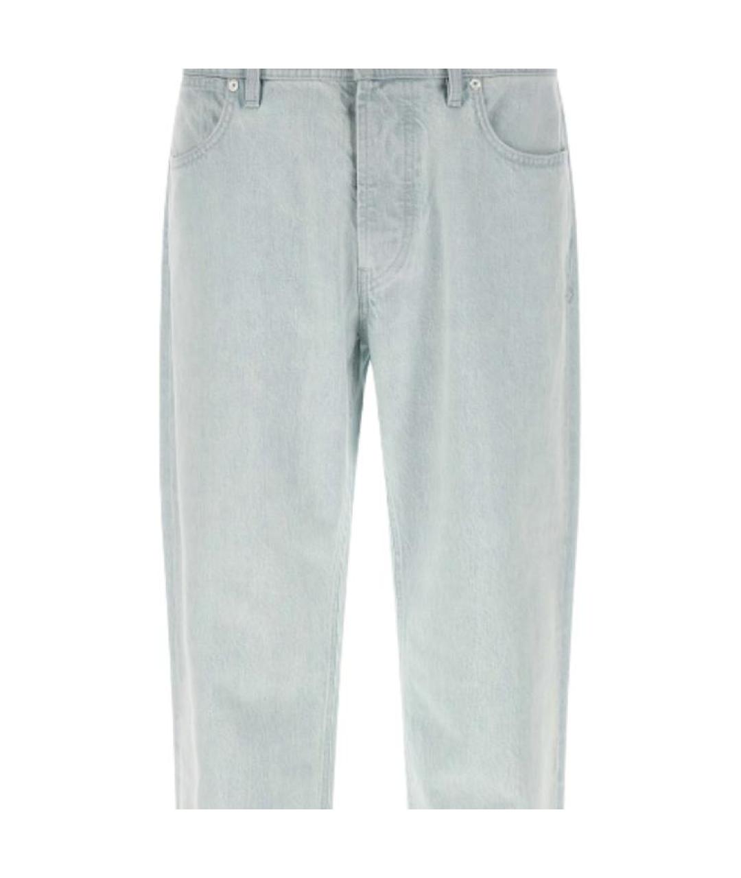 STONE ISLAND Голубые прямые джинсы, фото 4