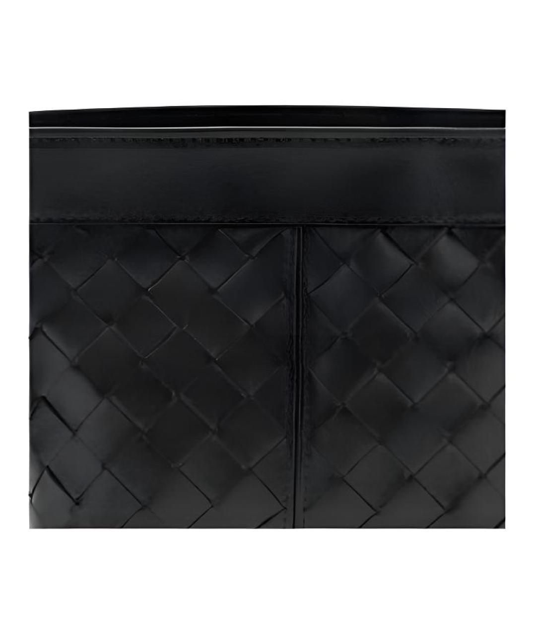 BOTTEGA VENETA Черная кожаная сумка через плечо, фото 3