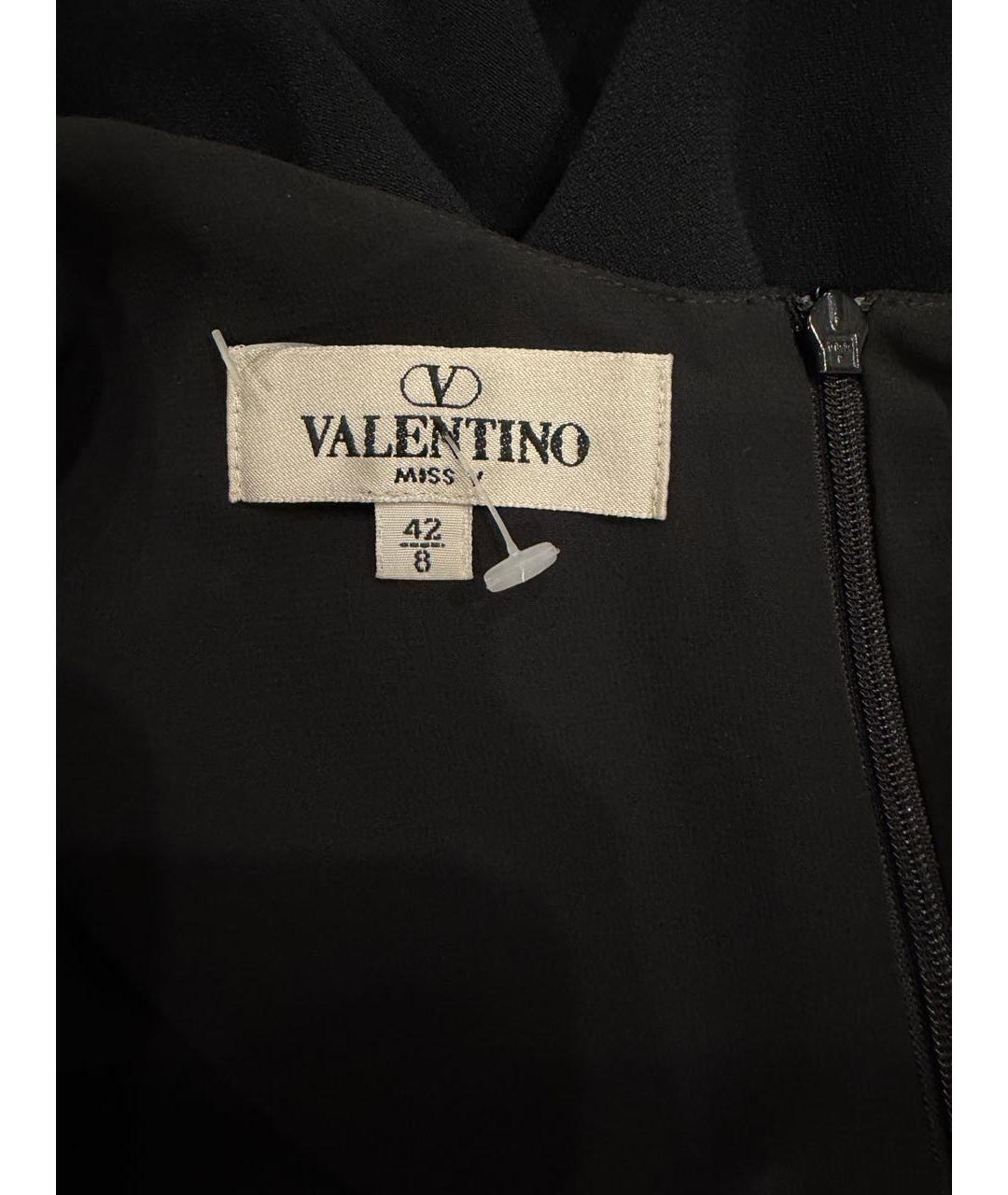 VALENTINO Черное ацетатное вечернее платье, фото 8