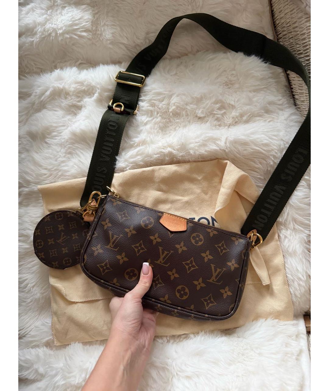 LOUIS VUITTON Коричневая сумка через плечо, фото 8