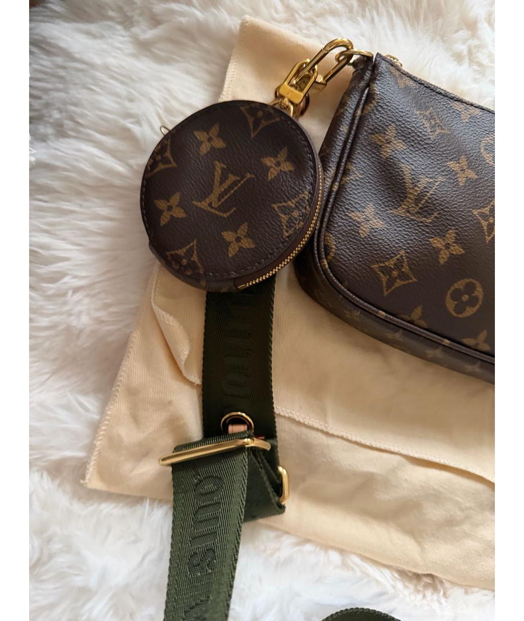 LOUIS VUITTON Коричневая сумка через плечо, фото 6