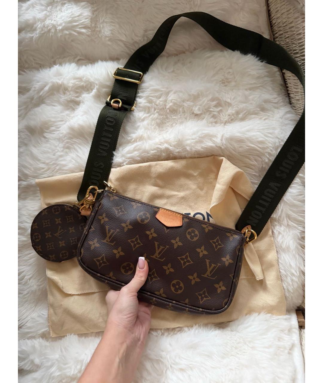 LOUIS VUITTON Коричневая сумка через плечо, фото 7