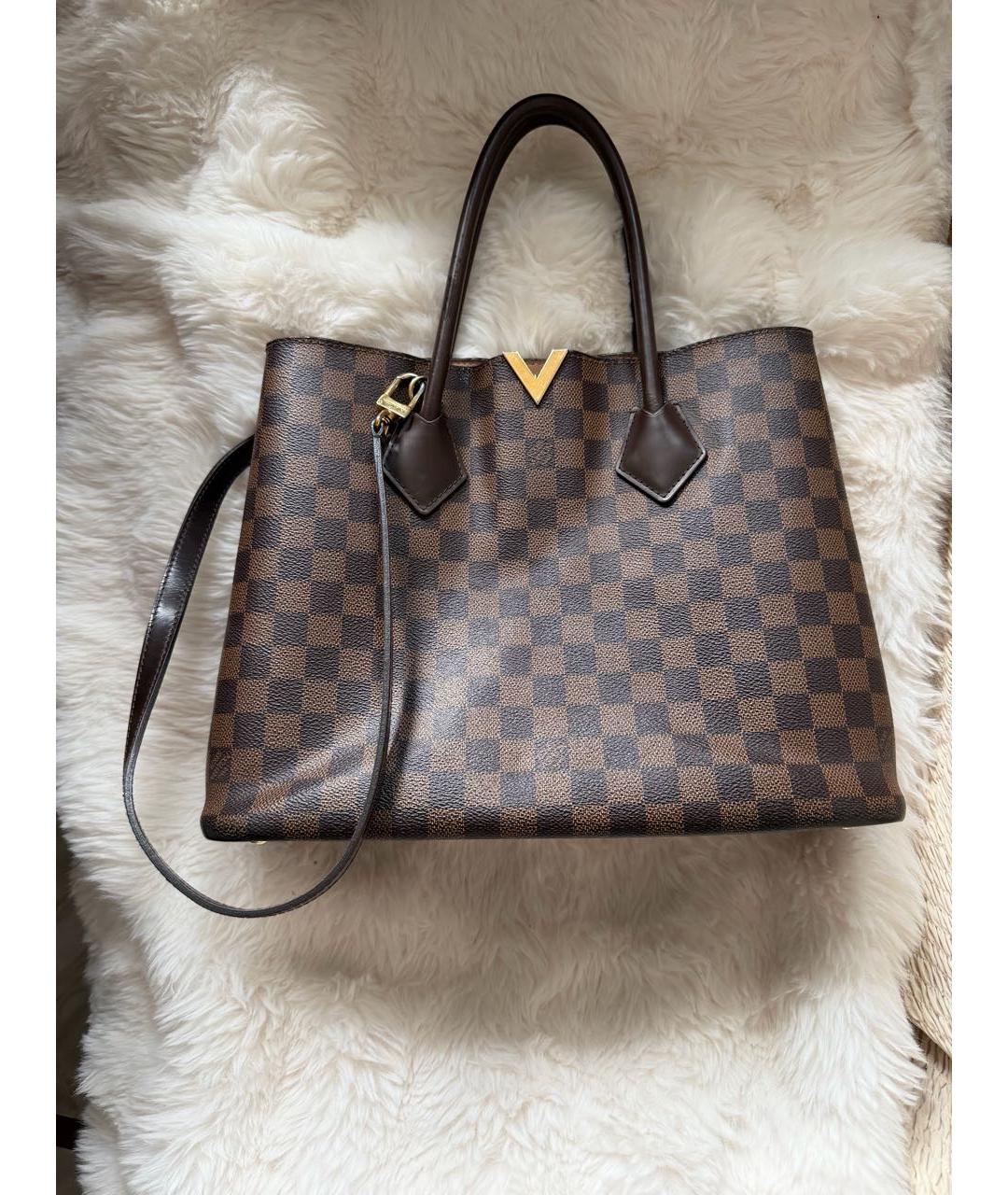 LOUIS VUITTON Коричневая сумка тоут, фото 8