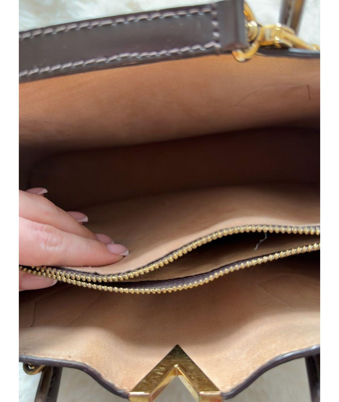 LOUIS VUITTON Коричневая сумка тоут, фото 7