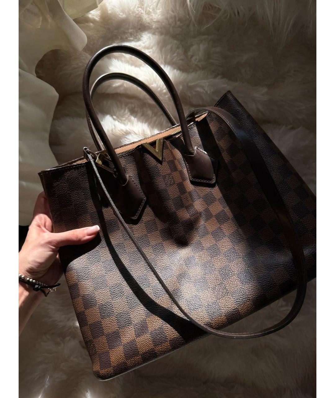 LOUIS VUITTON Коричневая сумка тоут, фото 7