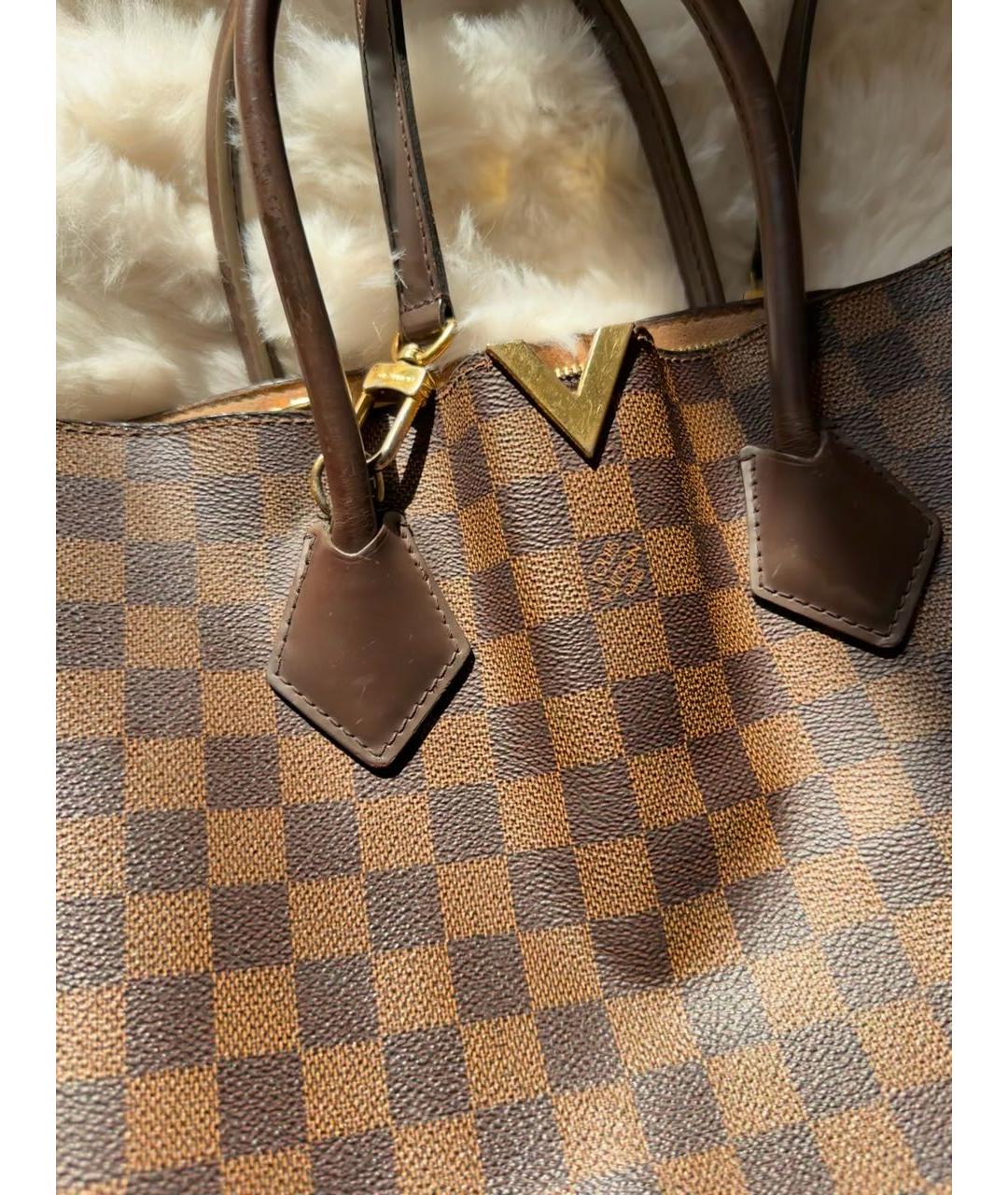 LOUIS VUITTON Коричневая сумка тоут, фото 3