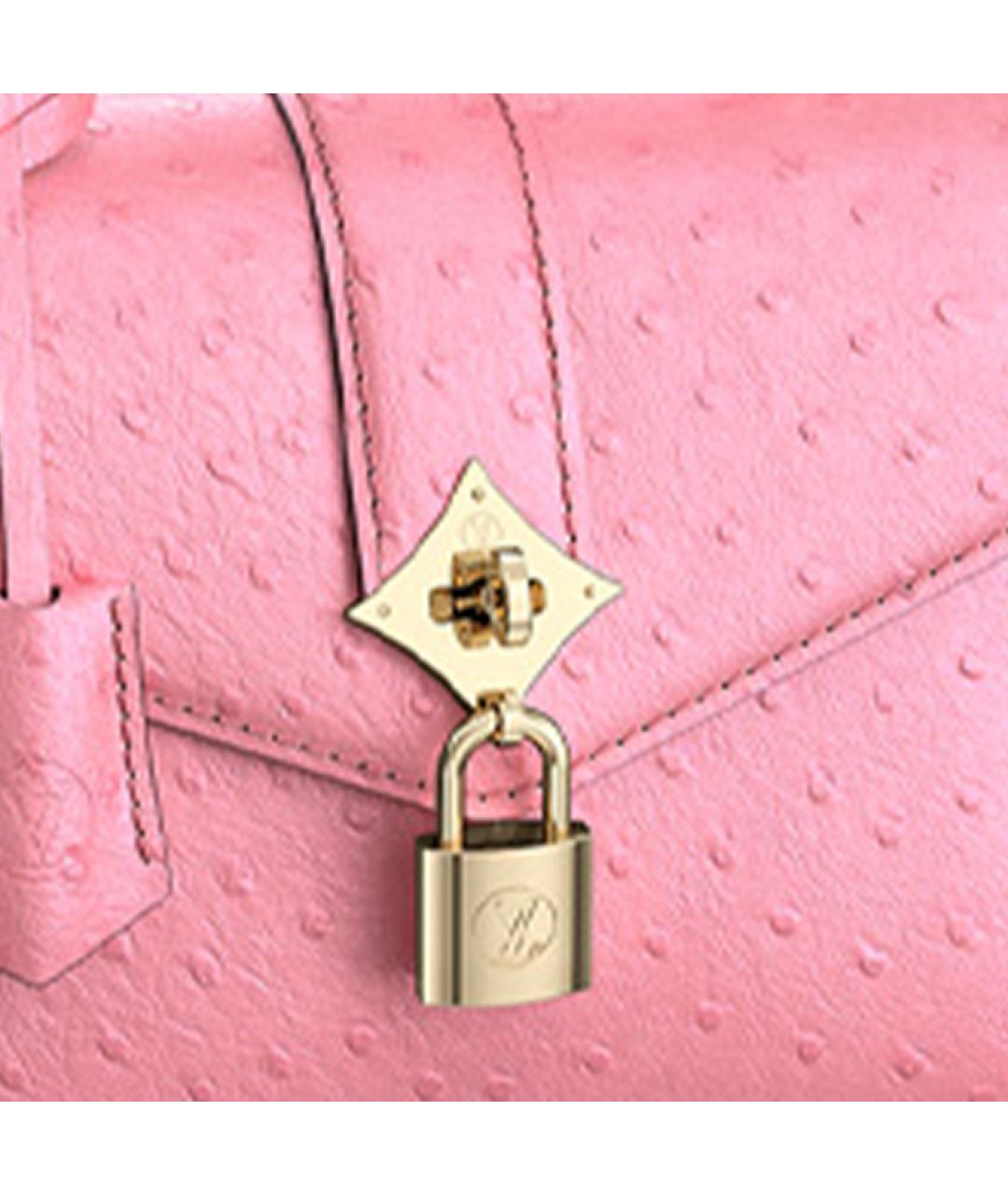 LOUIS VUITTON Розовая сумка через плечо из экзотической кожи, фото 5