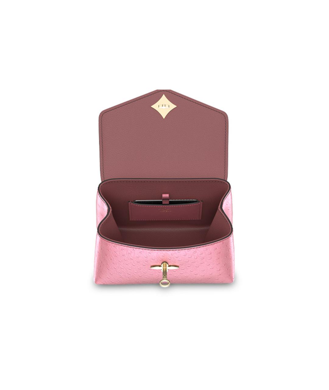LOUIS VUITTON Розовая сумка через плечо из экзотической кожи, фото 4