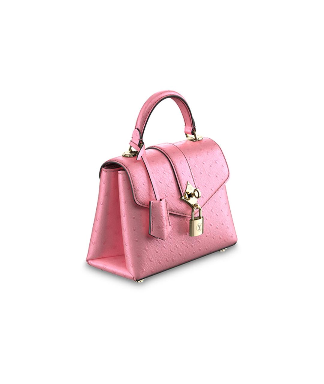 LOUIS VUITTON Розовая сумка через плечо из экзотической кожи, фото 2