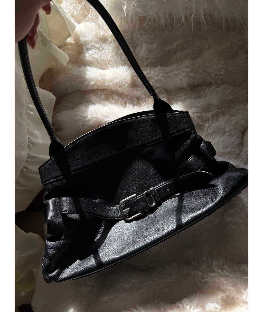 MARC JACOBS Черная кожаная сумка тоут, фото 2