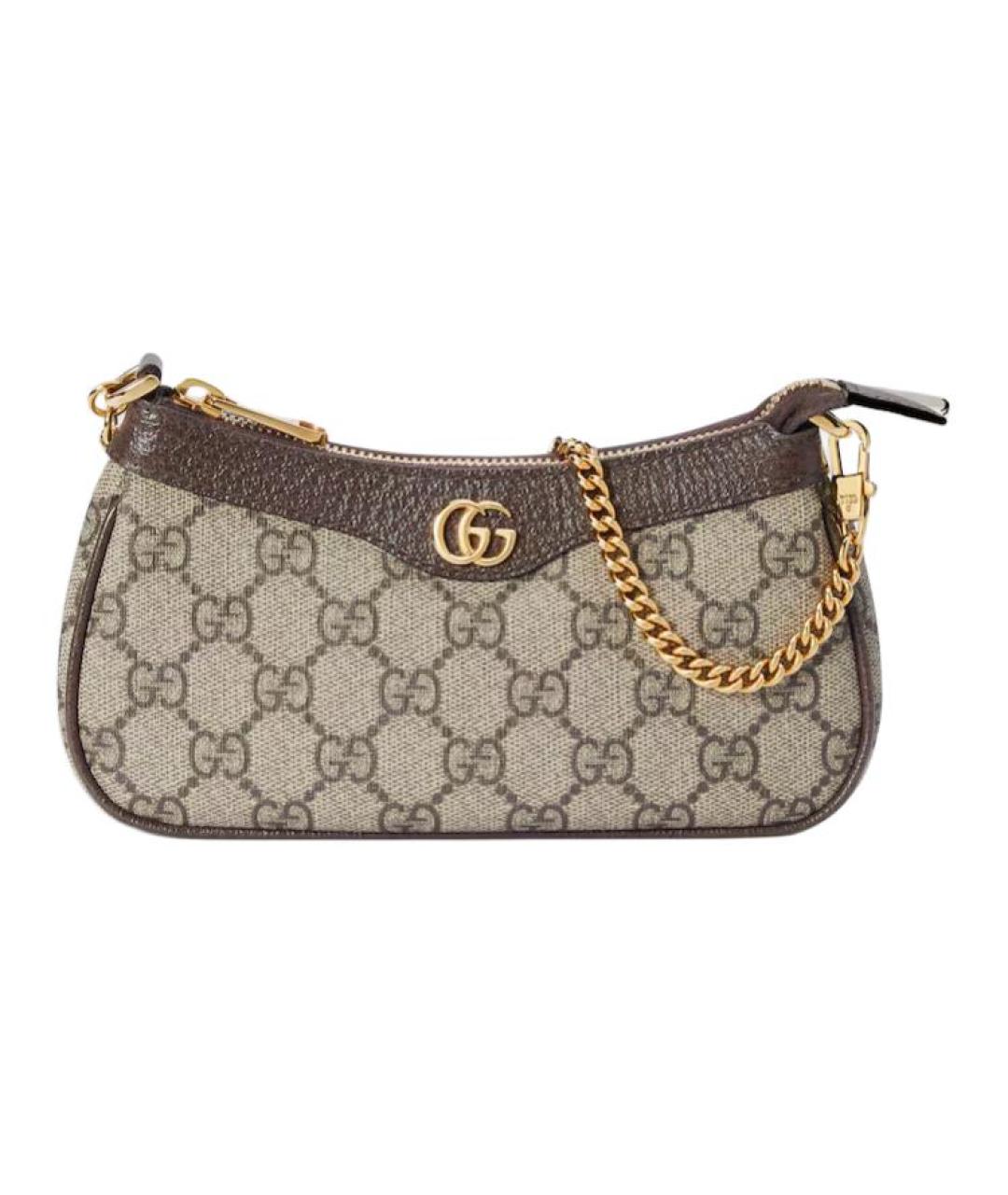 GUCCI Коричневая сумка через плечо, фото 1