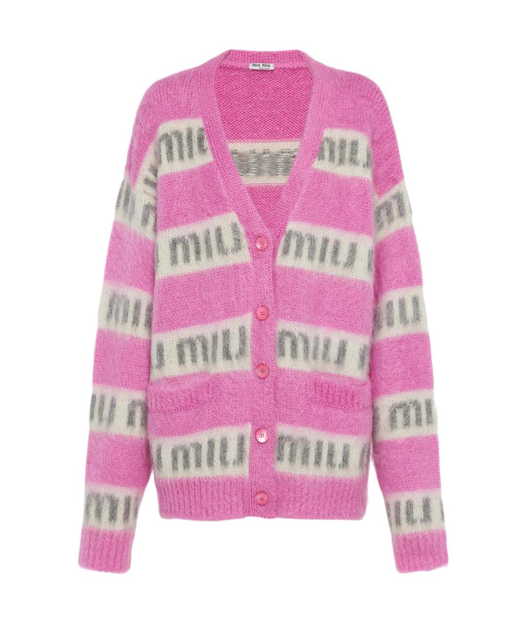MIU MIU Розовый кардиган, фото 1