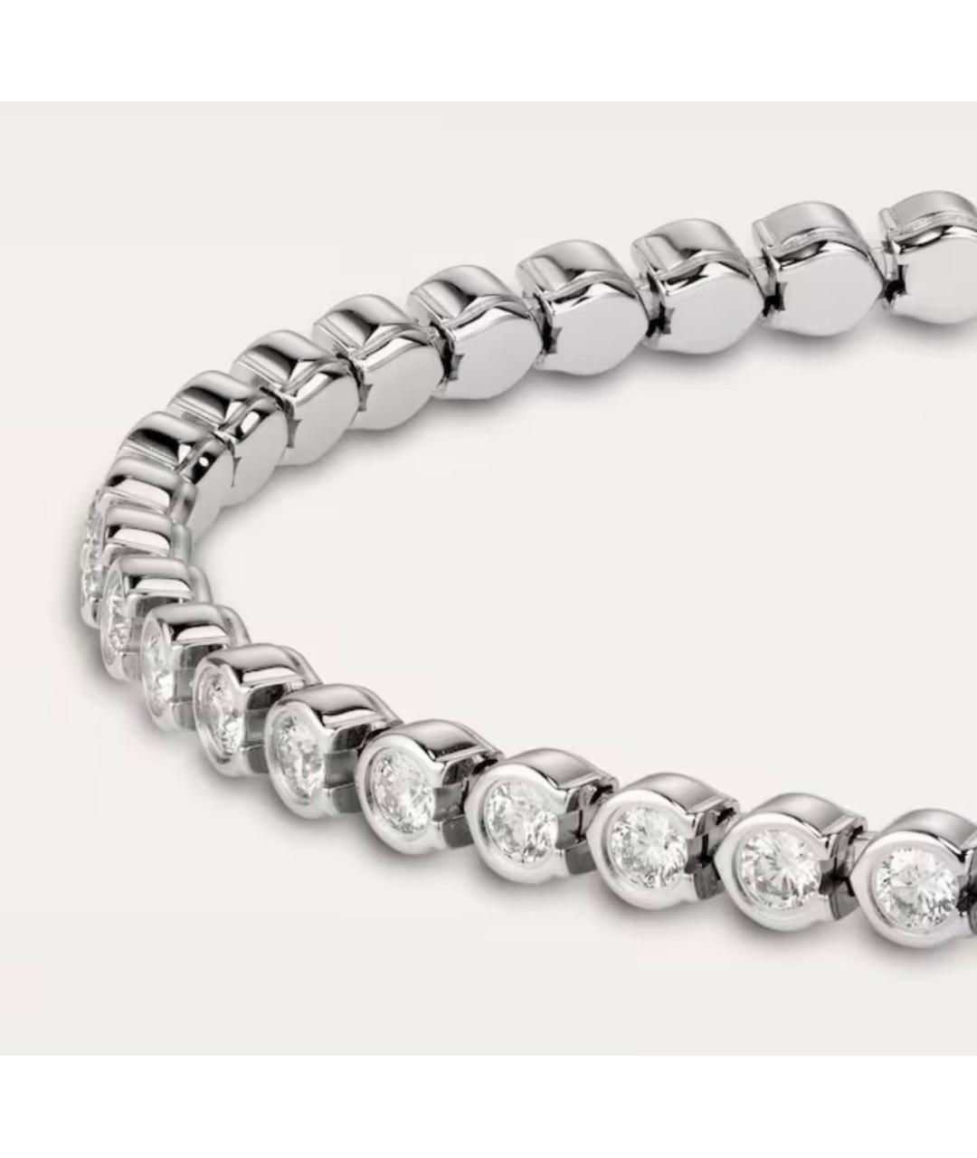 CARTIER Белый браслет из белого золота, фото 2