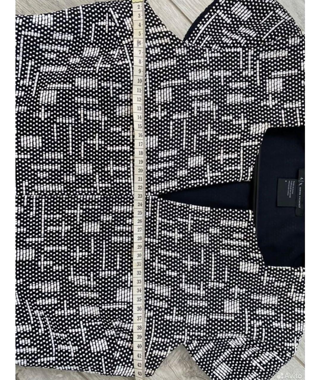 ARMANI EXCHANGE Серое хлопко-эластановое повседневное платье, фото 4