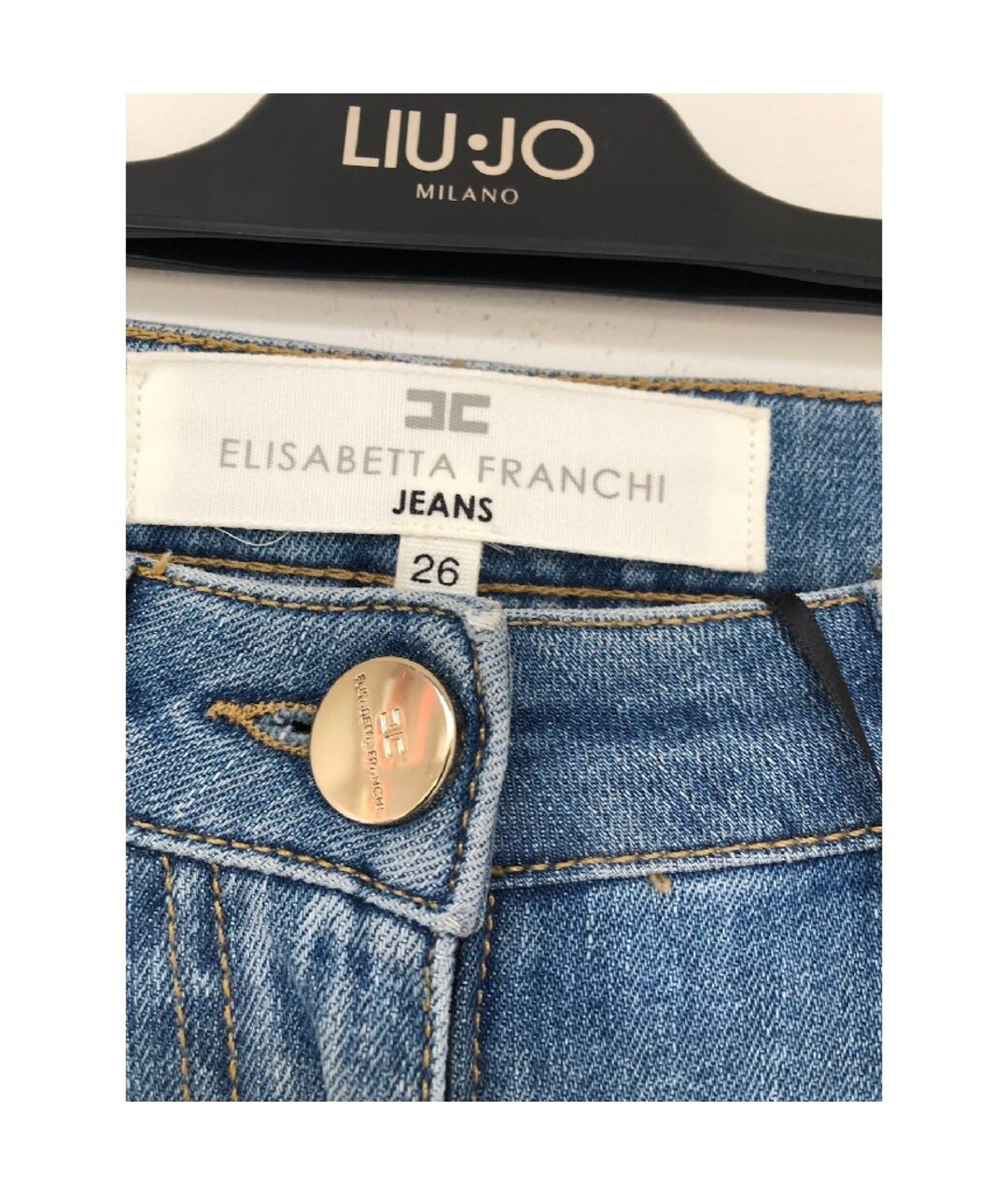 ELISABETTA FRANCHI Прямые джинсы, фото 6
