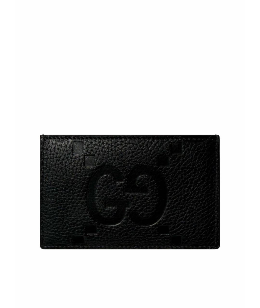 GUCCI Черный кожаный кардхолдер, фото 1