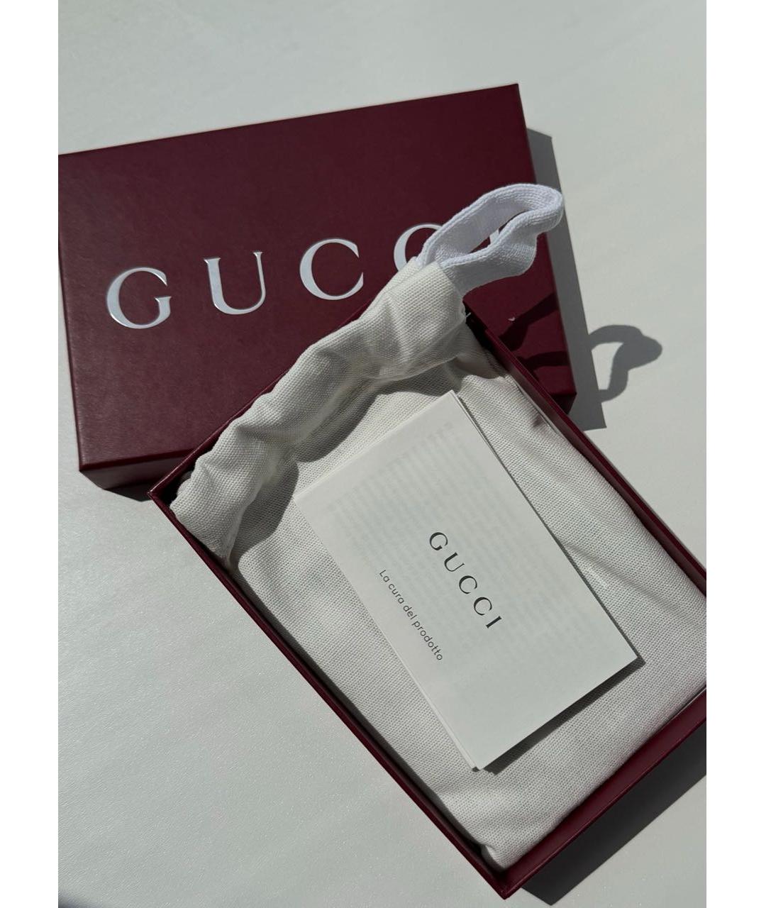 GUCCI Черный кожаный кардхолдер, фото 6