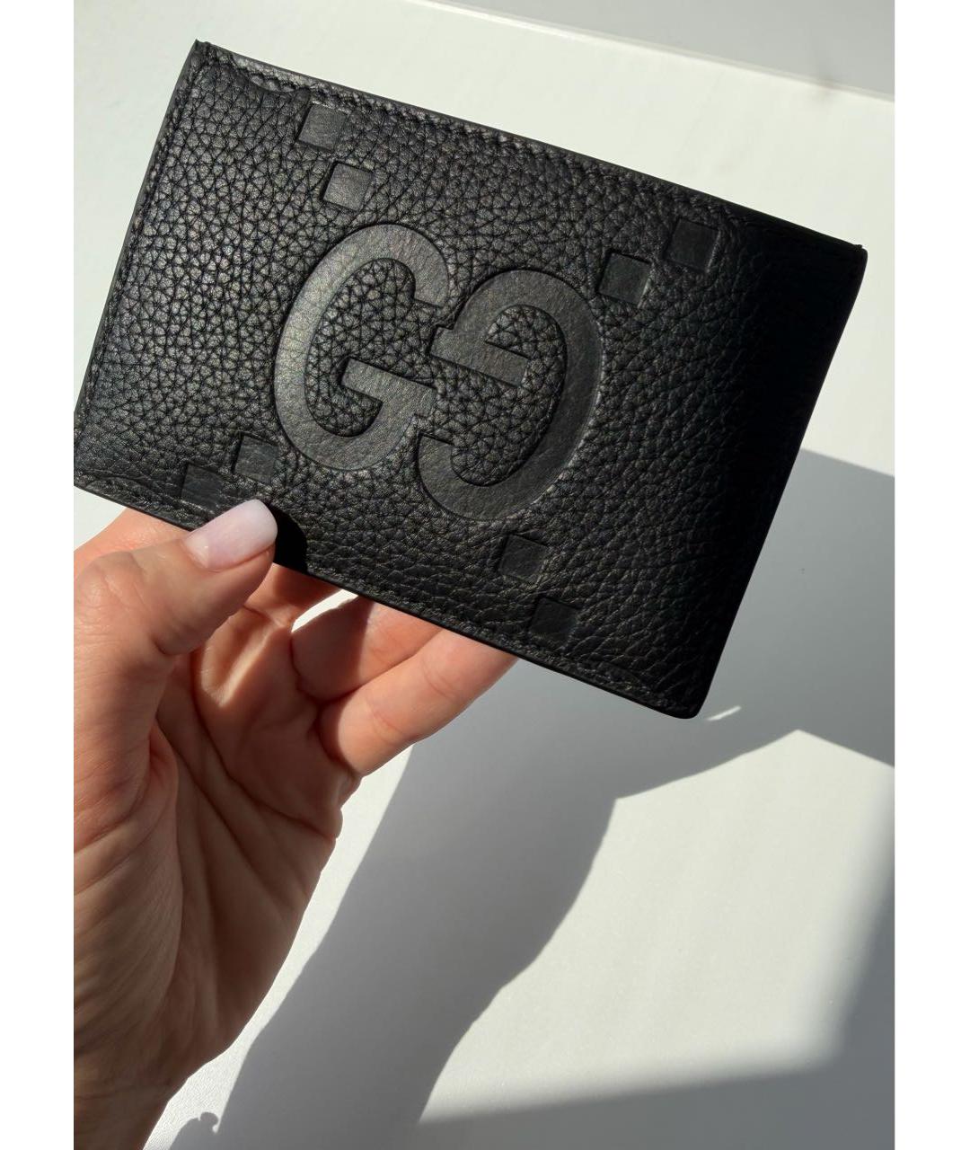GUCCI Черный кожаный кардхолдер, фото 2