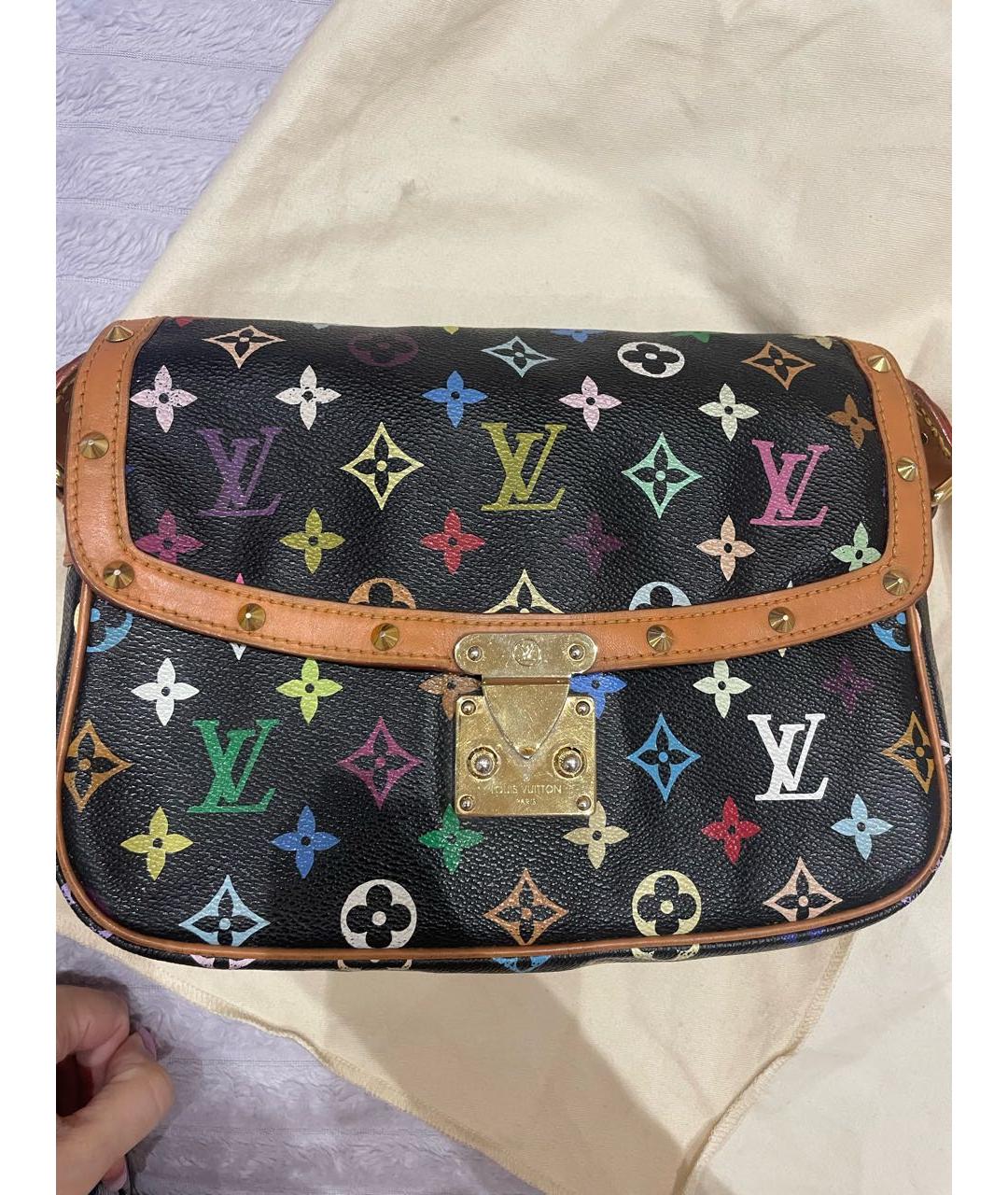 LOUIS VUITTON Черная сумка через плечо, фото 4