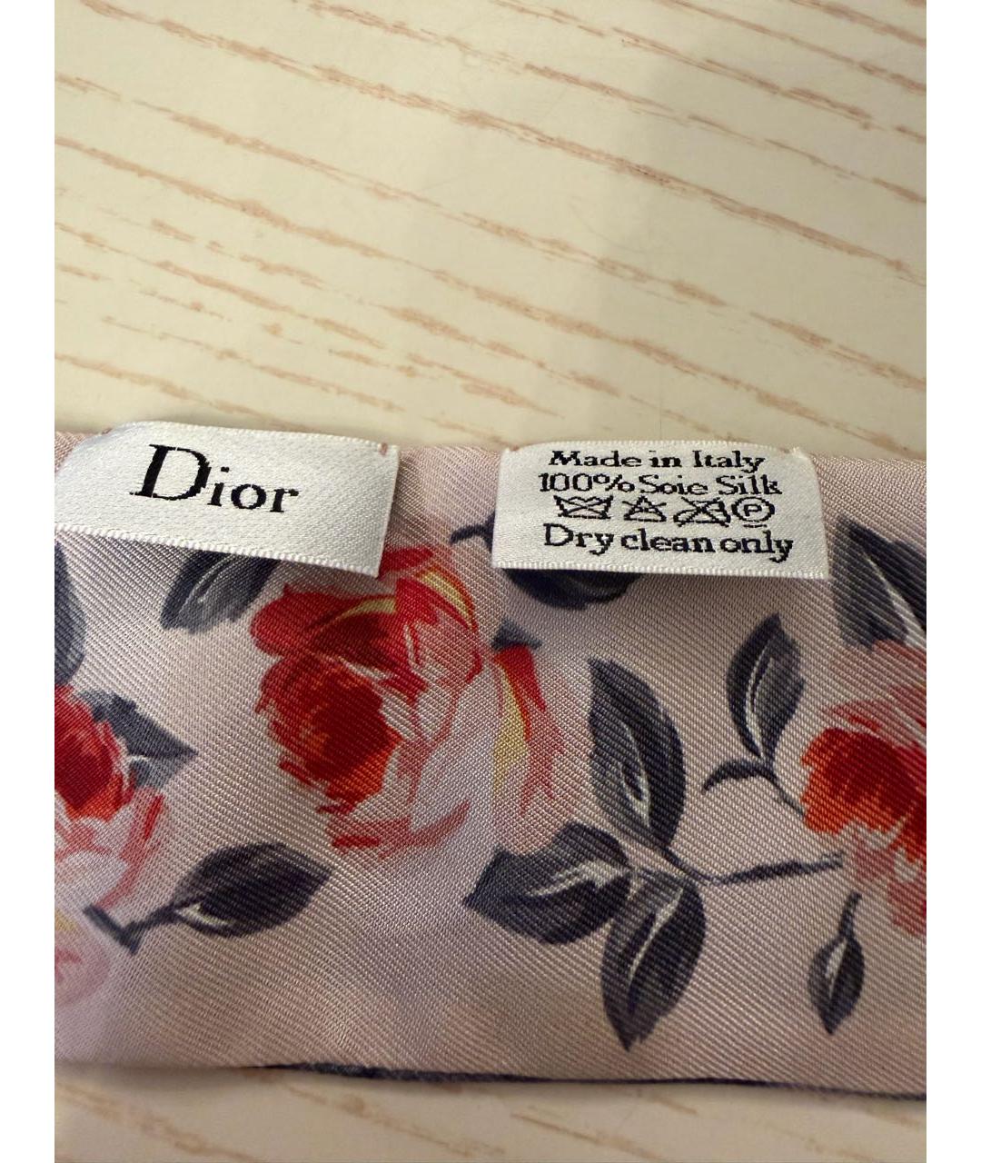 CHRISTIAN DIOR Мульти шелковый платок, фото 3