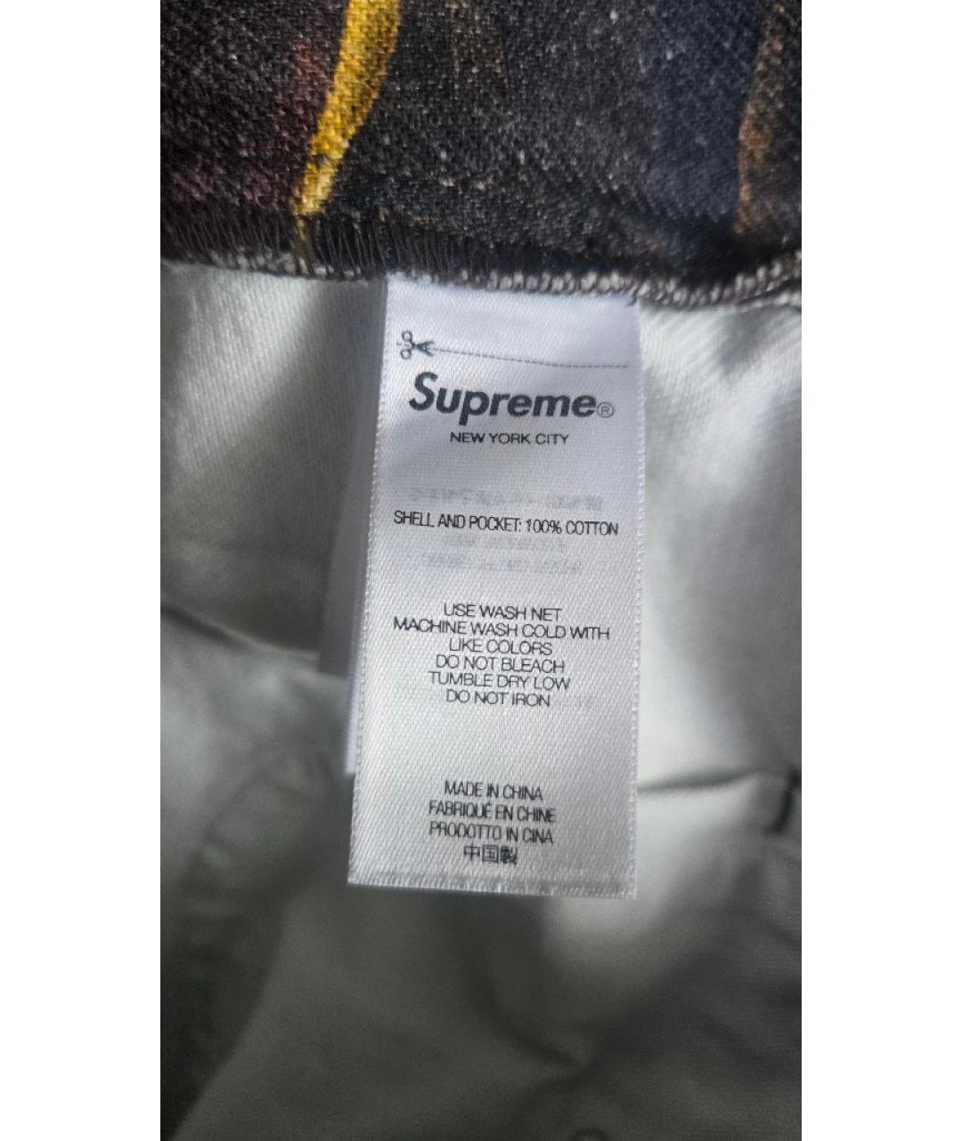 SUPREME Оранжевые хлопковые шорты, фото 6