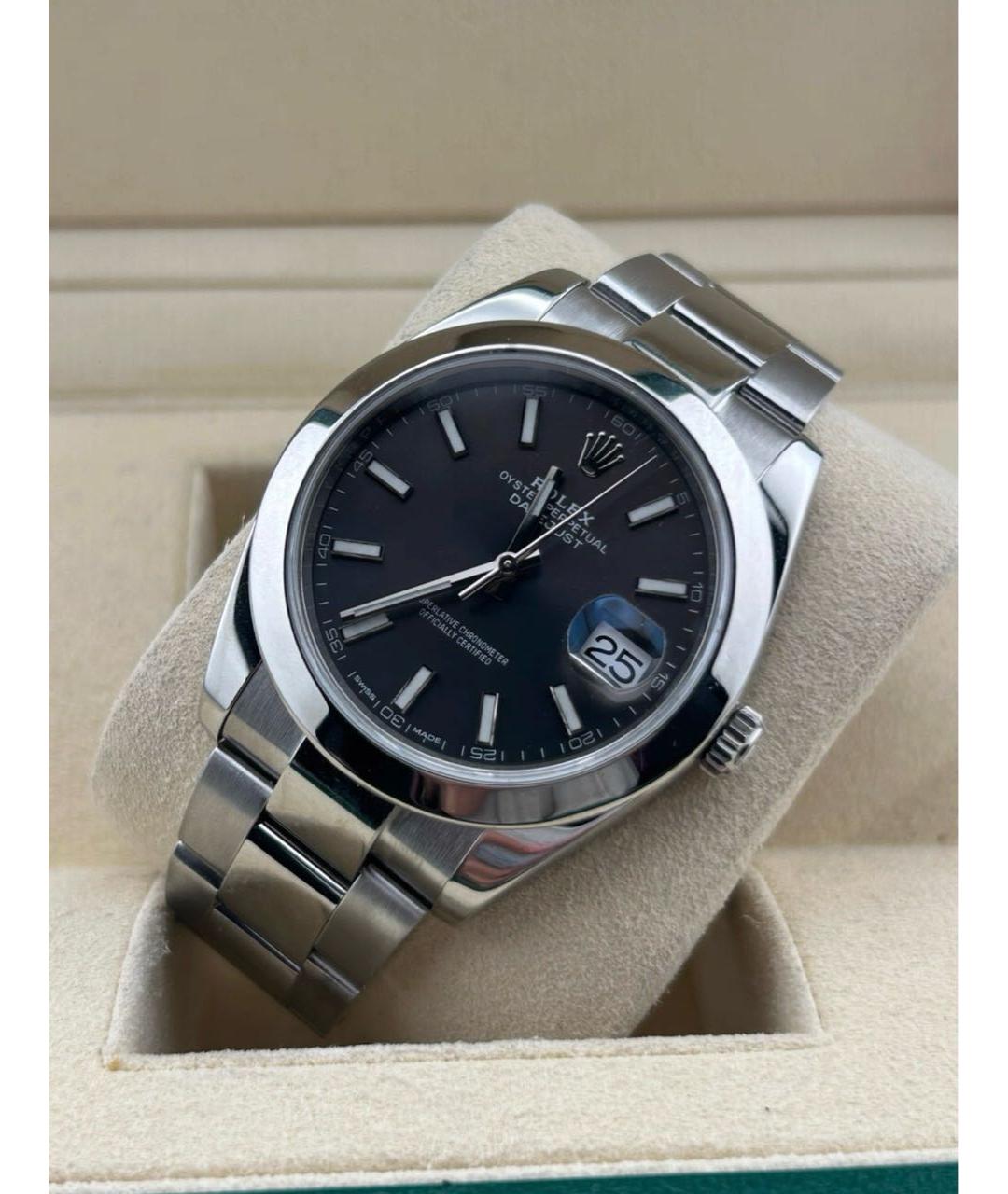 ROLEX Серебряные металлические часы, фото 3
