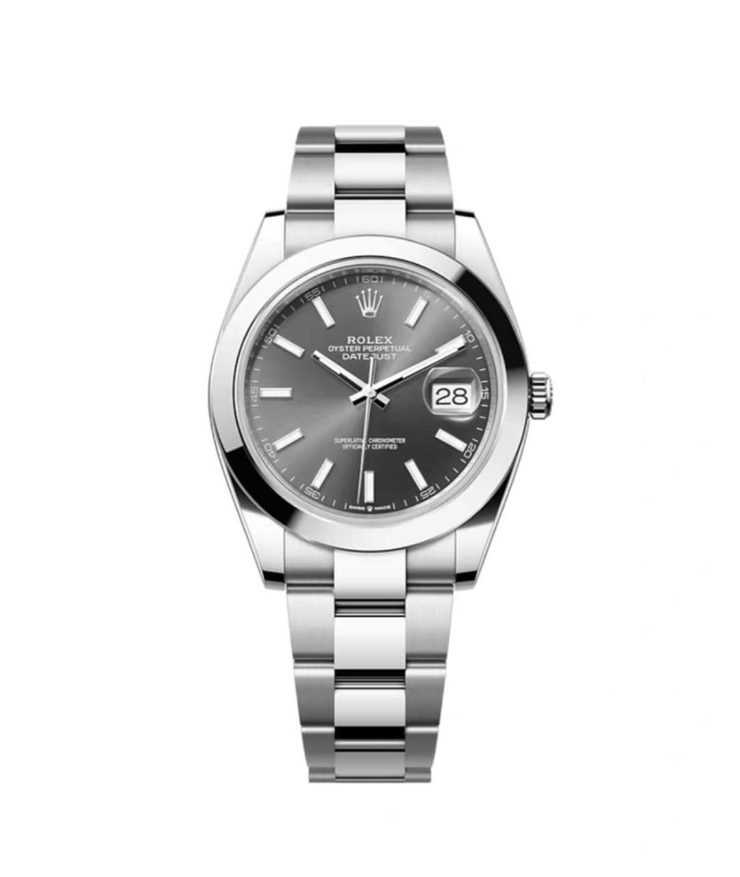 ROLEX Серебряные металлические часы, фото 6