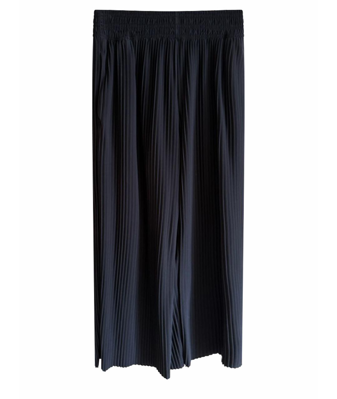 MAX MARA Черные полиэстеровые брюки широкие, фото 1
