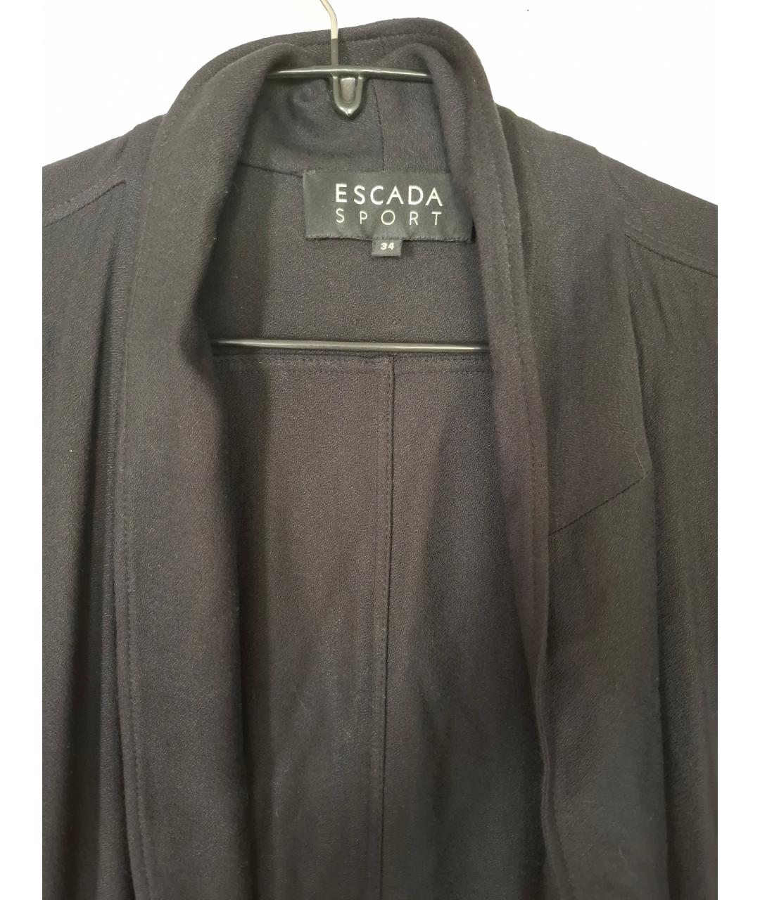 ESCADA Черная вискозная куртка, фото 3