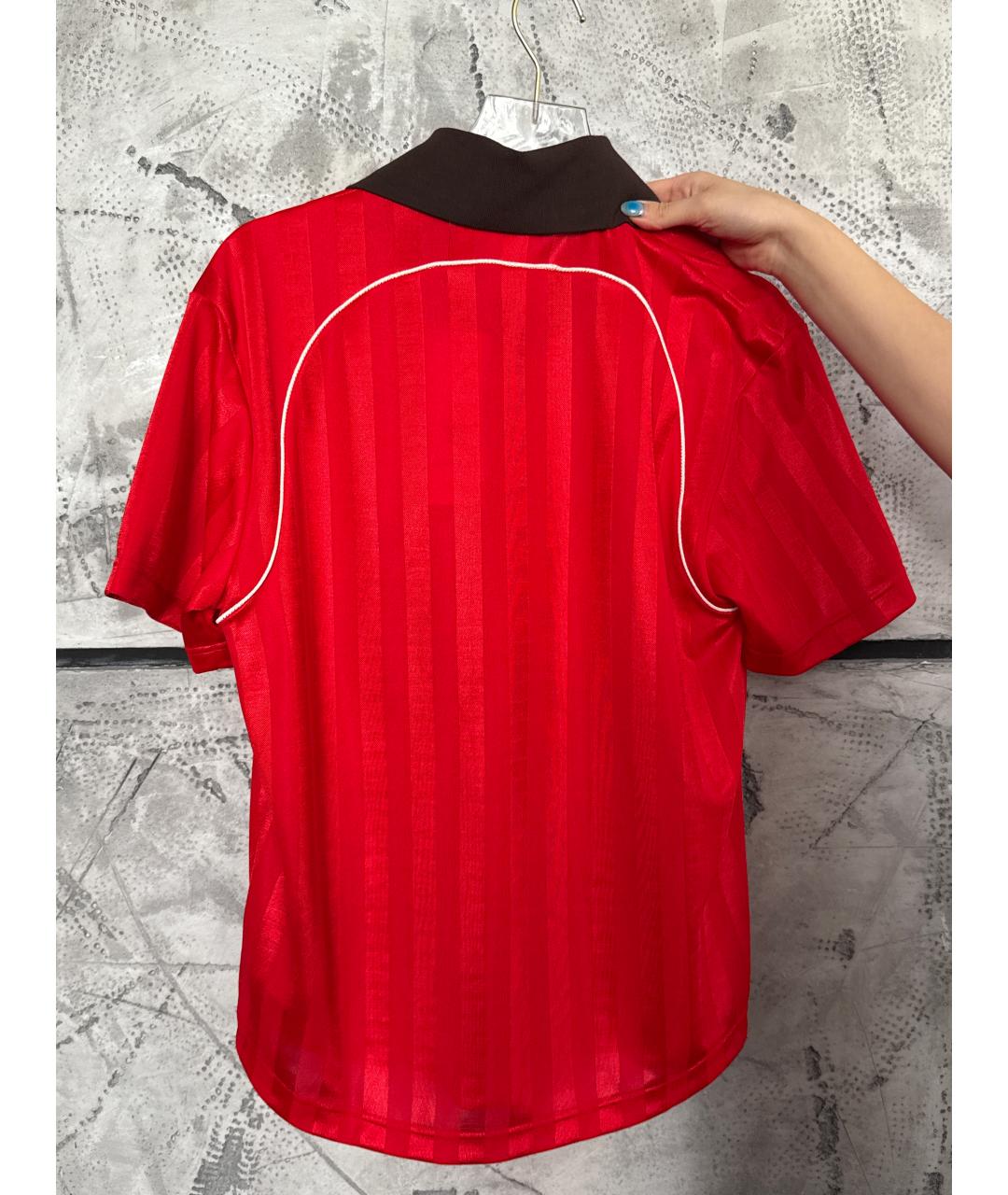 ADIDAS Красная синтетическая футболка, фото 2