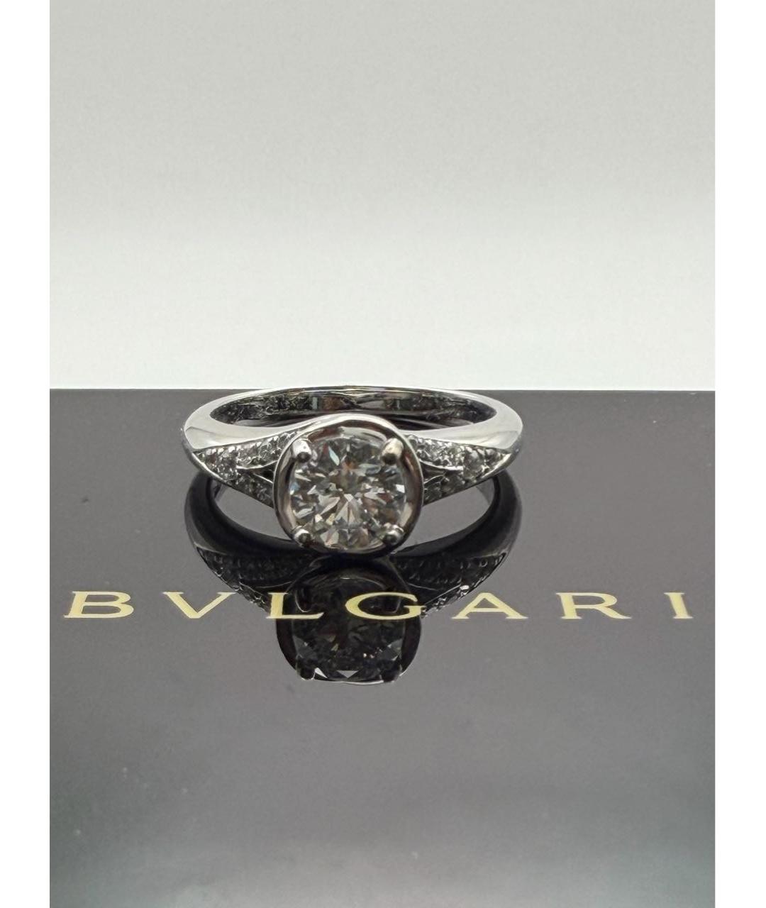 BVLGARI Белое платиновое кольцо, фото 2