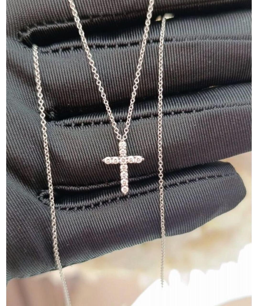 TIFFANY&CO Белый платиновый кулон, фото 3