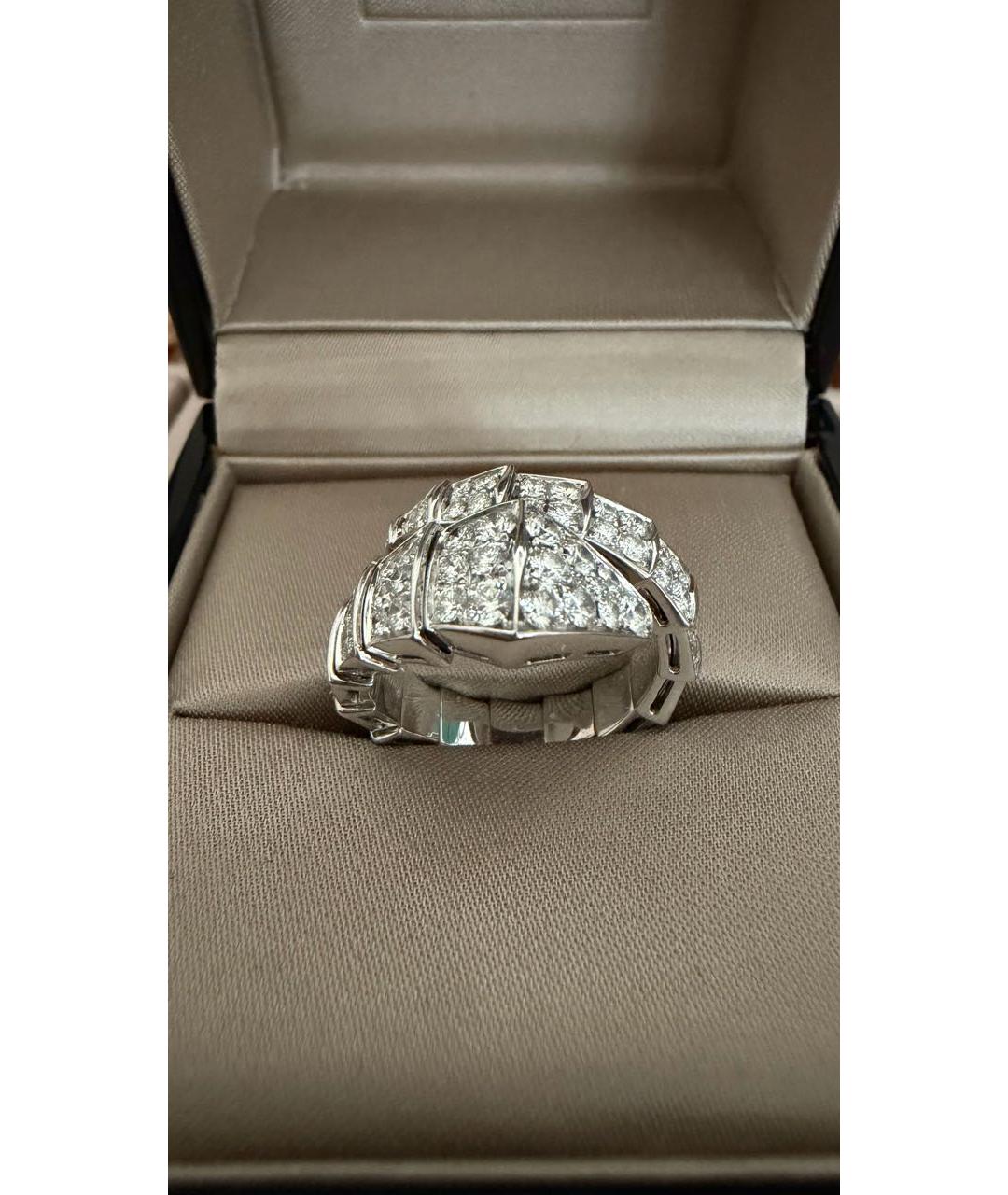 BVLGARI Белое кольцо из белого золота, фото 4