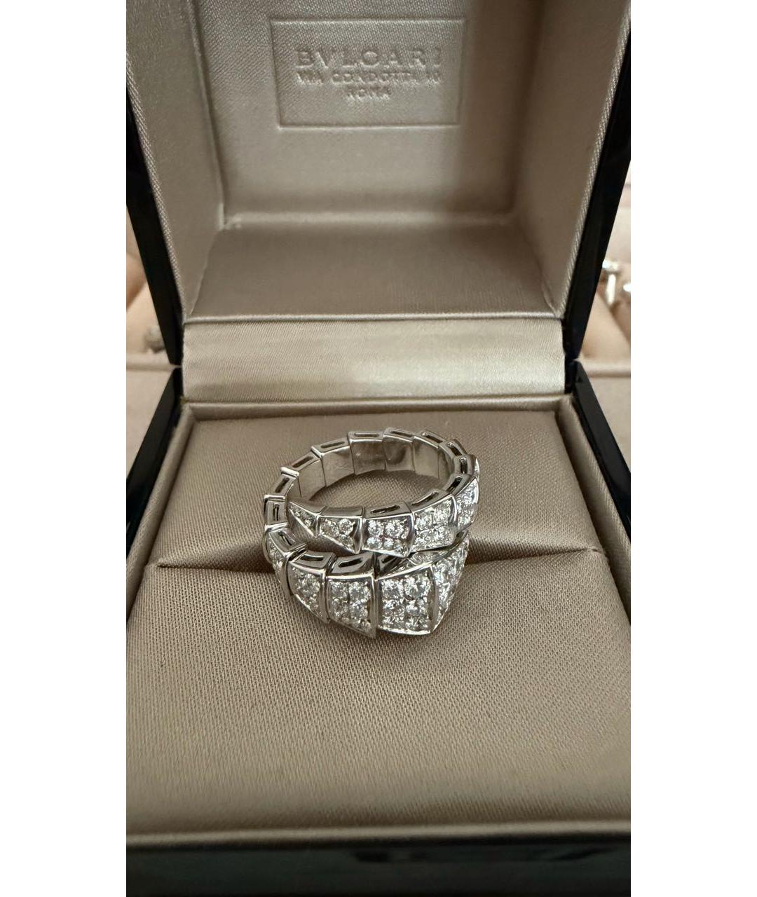 BVLGARI Белое кольцо из белого золота, фото 3