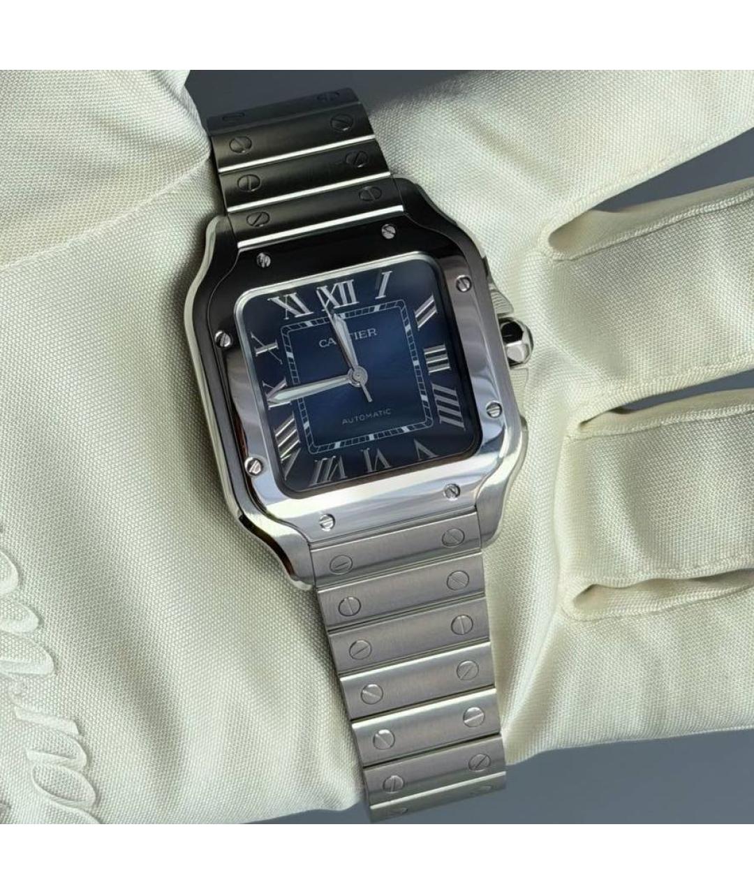 CARTIER Белые часы, фото 6