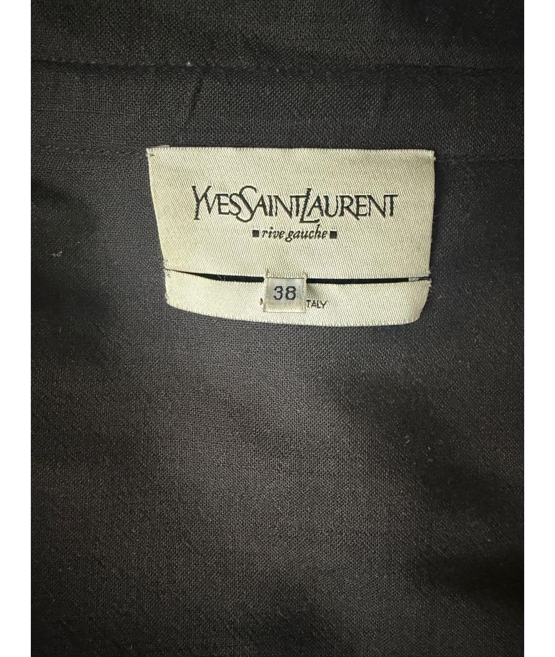 SAINT LAURENT Черная кожаная куртка, фото 3