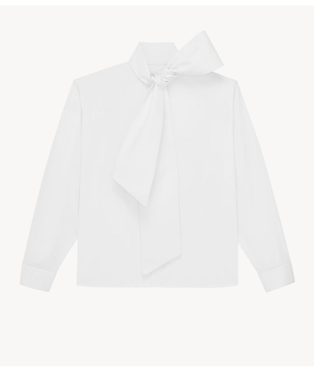 SAINT LAURENT Белая хлопковая рубашка, фото 4