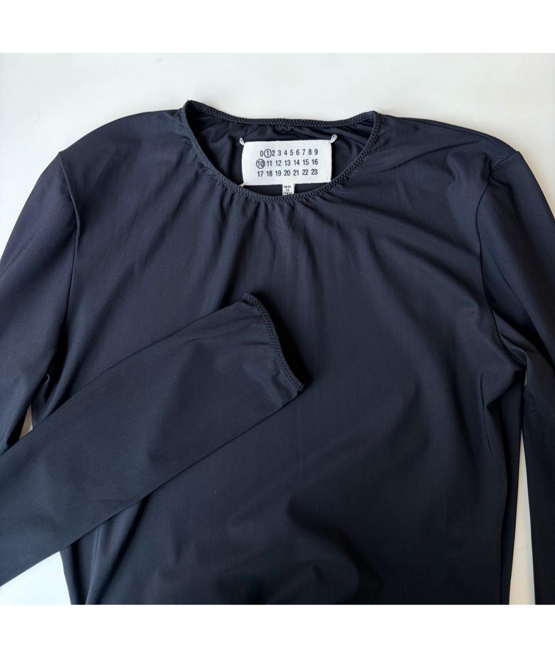 MAISON MARGIELA Черное полиамидовое боди, фото 4