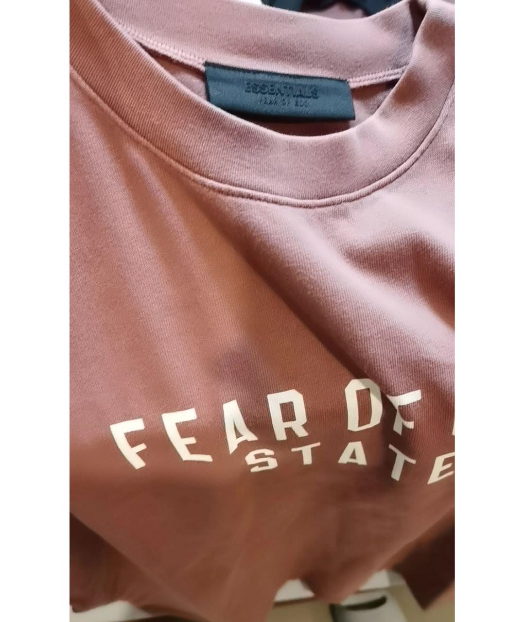 FEAR OF GOD ESSENTIALS Красная футболка, фото 8