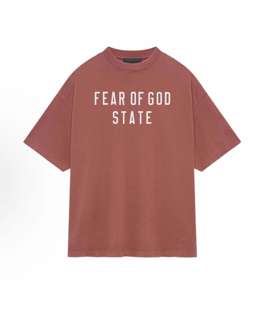 FEAR OF GOD ESSENTIALS Красная футболка, фото 9