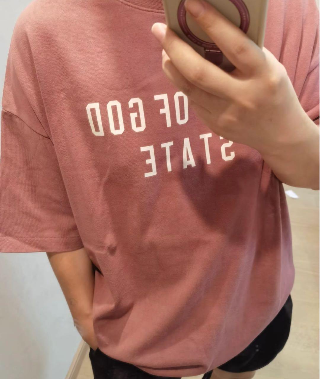 FEAR OF GOD ESSENTIALS Красная футболка, фото 7