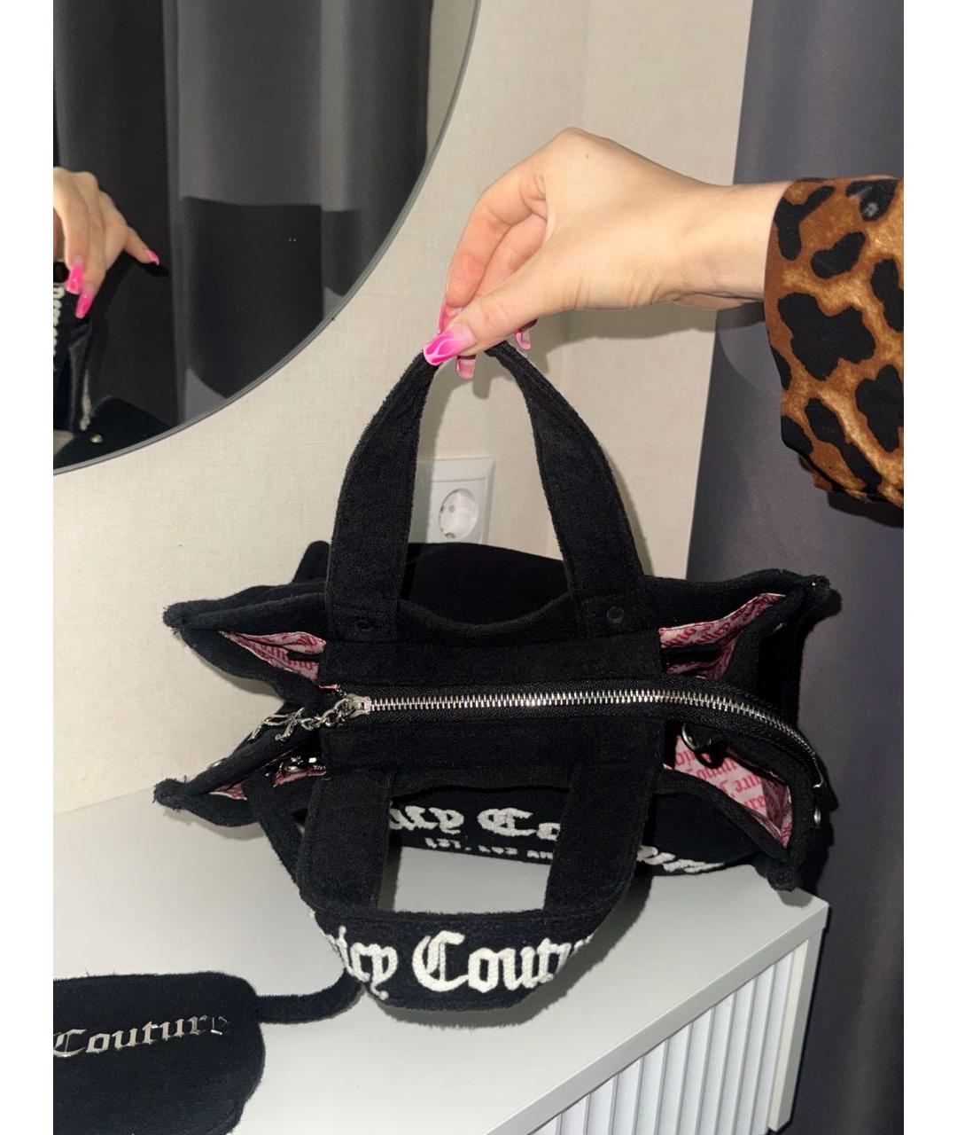 JUICY COUTURE Черная сумка тоут, фото 4