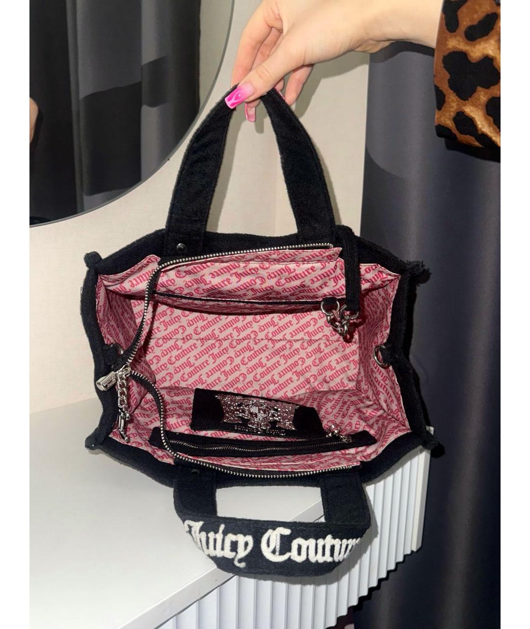 JUICY COUTURE Черная сумка тоут, фото 5